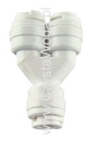 Rozgałęziacz (trójnik) 3x wężyk 6 mm. szybkozłączka