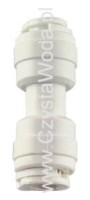 Prostka szybkozłączka 2x wężyk 6 mm. (łącznik)