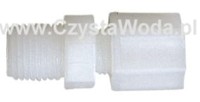 Prostka JACO 1/4 cala -> wężyk 6 mm.
